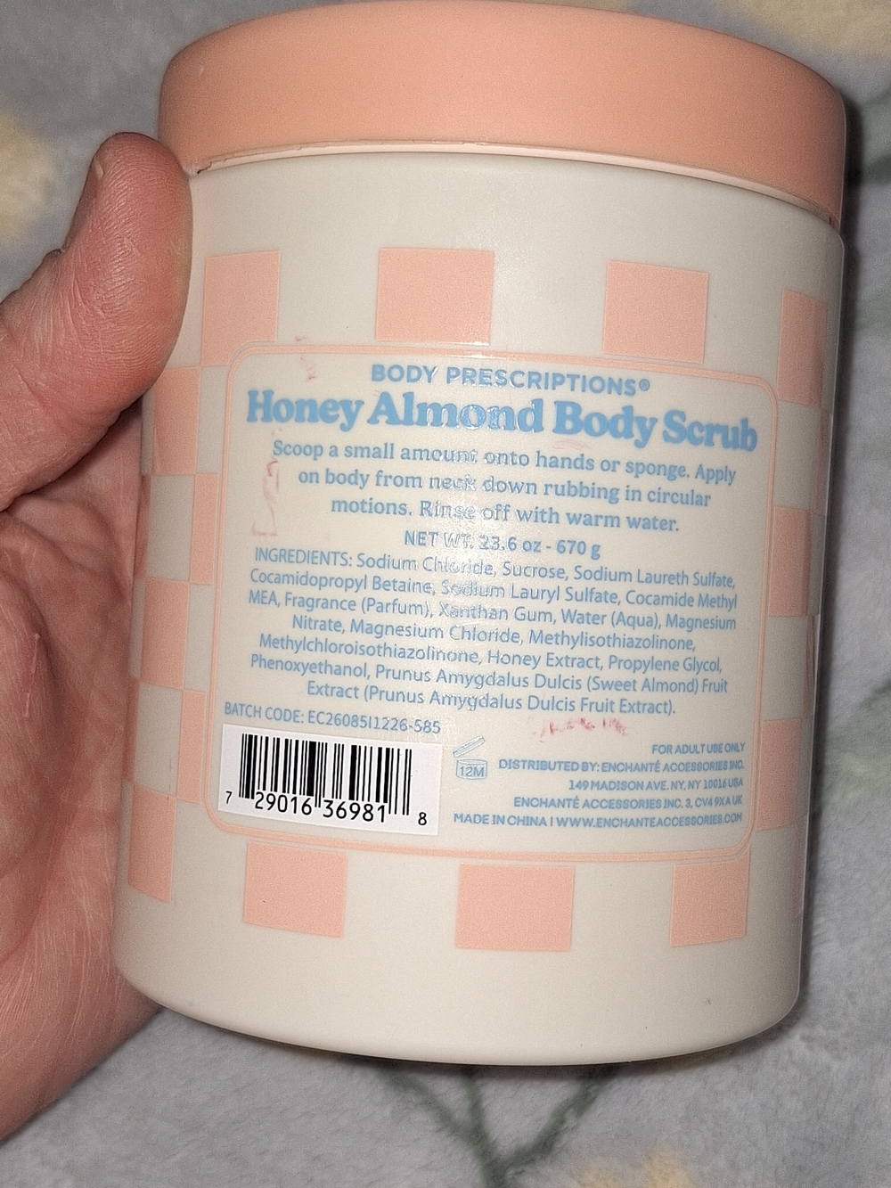 Body Prescriptions Fresh Baked Honey Almond Exfoliating Body Scrub - Peach - Picture 3 of 3